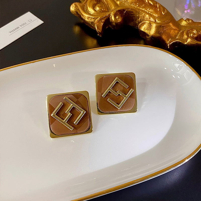 【小物】ジオメトリック柄ピアスアクセサリーG23412