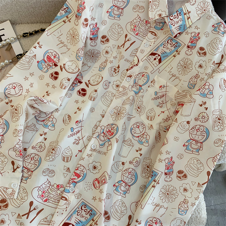 【tops】キャラクター長袖シャツG23436