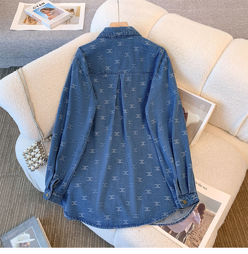 【tops】トレロデニム春秋ブラウスG23444