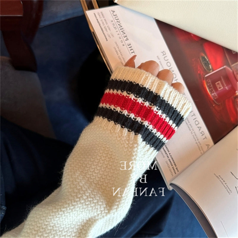 【tops】POLOネックニットトップスG23485