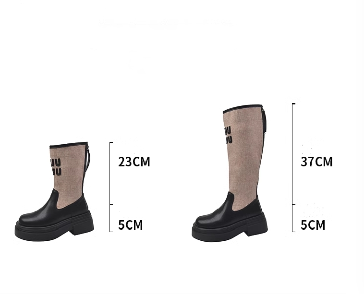 【shoes】2サイズ選択可厚底ブーツG23562