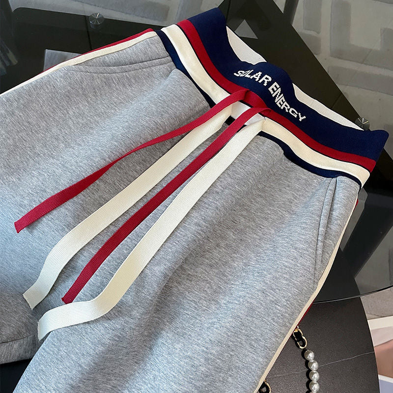 【set】ラウンドネックパーカー+パンツ春秋2点セットG23578