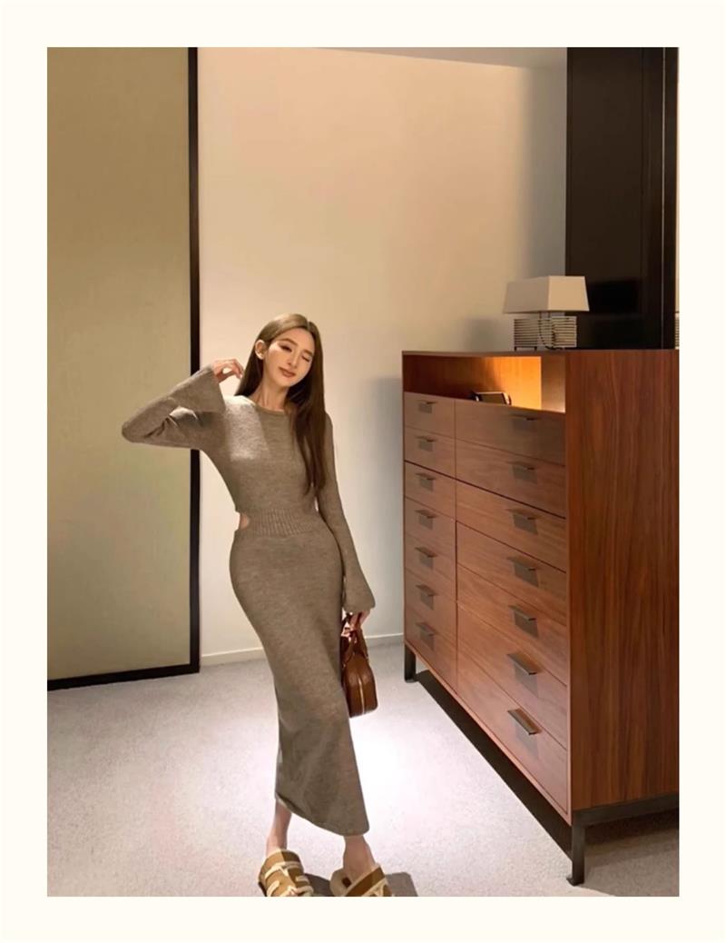 【dress】ニットワンピースG23594