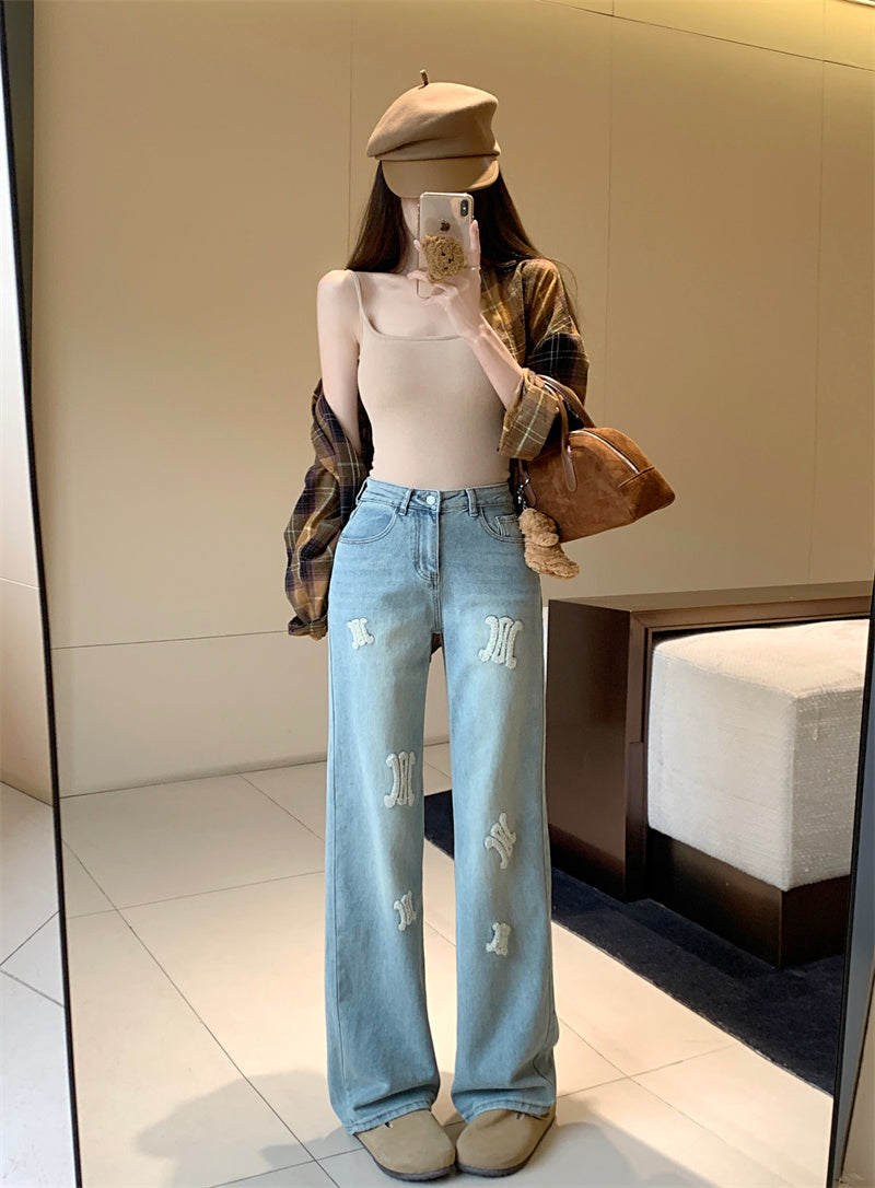 【bottoms】デザインデニムガウチョパンツG23676