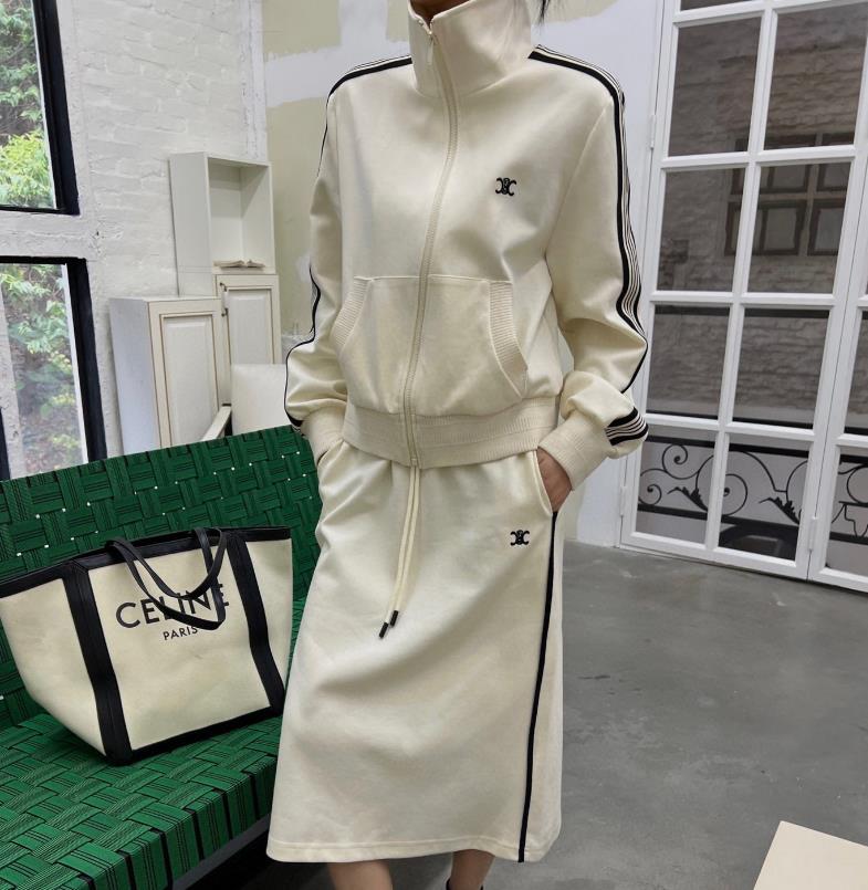 【set】長袖パーカージャケット+スカート冬秋2点セットF8228