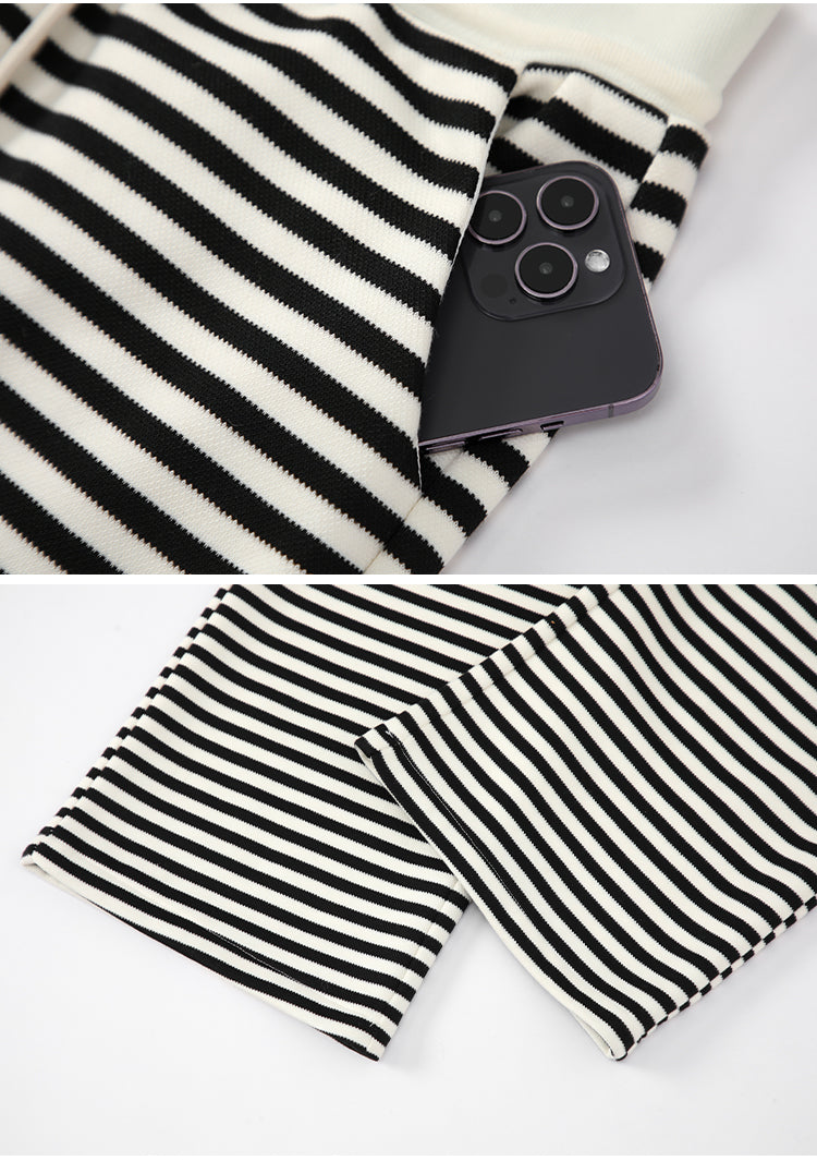 【bottoms】ボーダー柄ガウチョパンツG23859