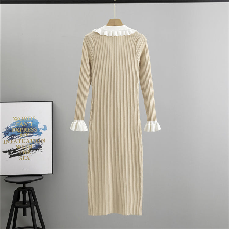 【dress】ドールカラーニットワンピースG23860