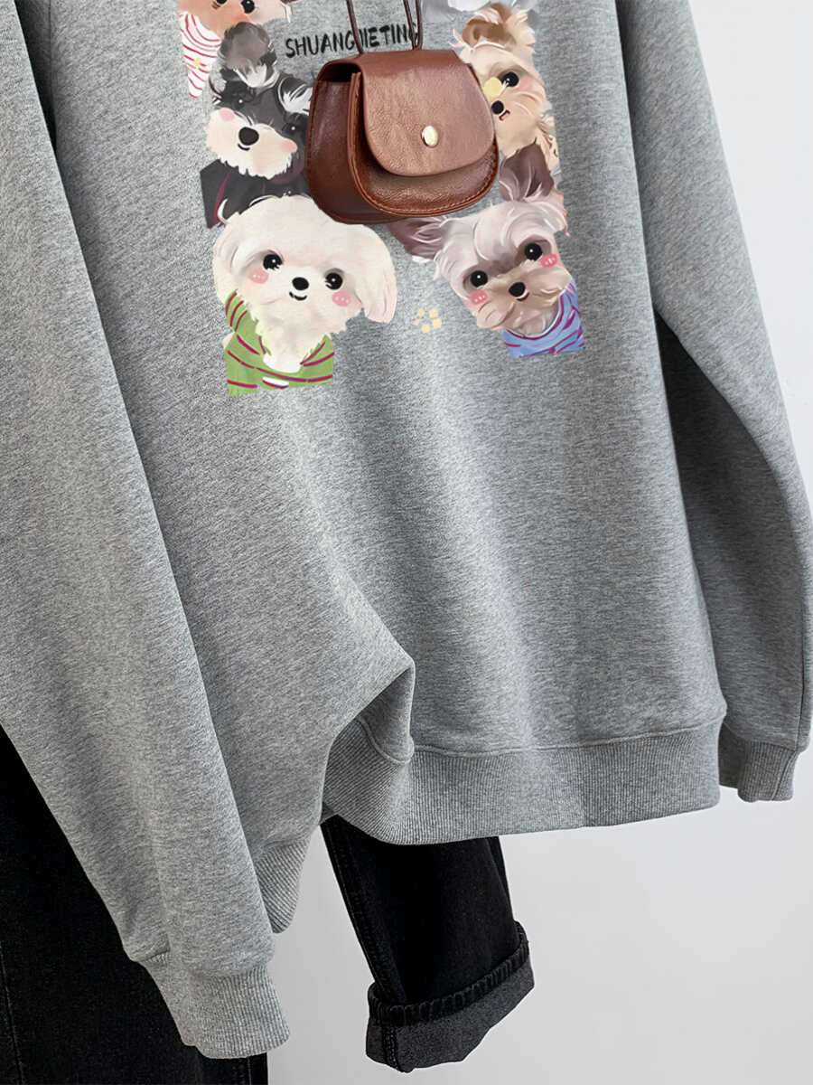 【tops】ゆったりオープンショルダー長袖パーカーG23902