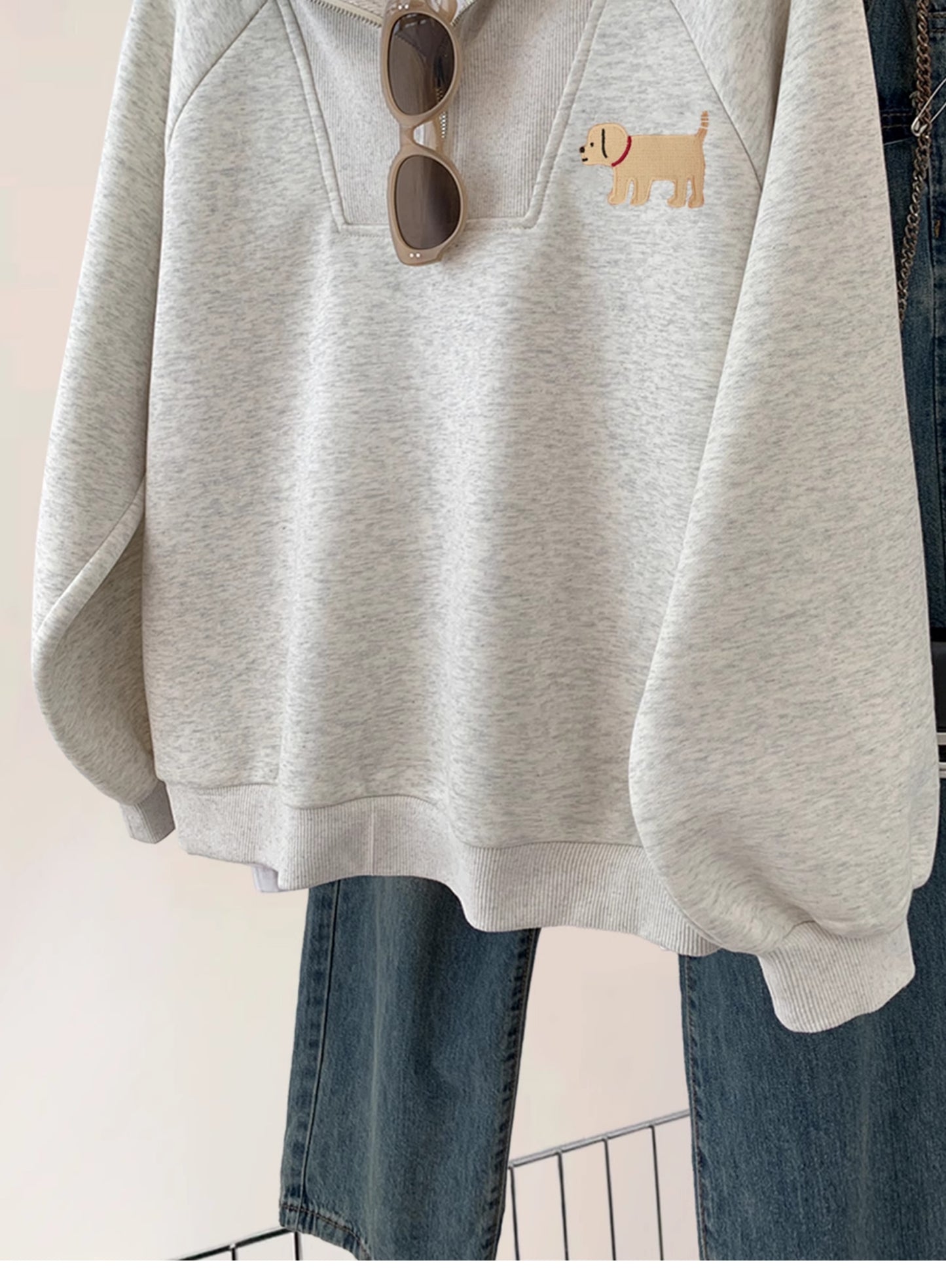 【tops】ゆったりファスナーパーカーG23910