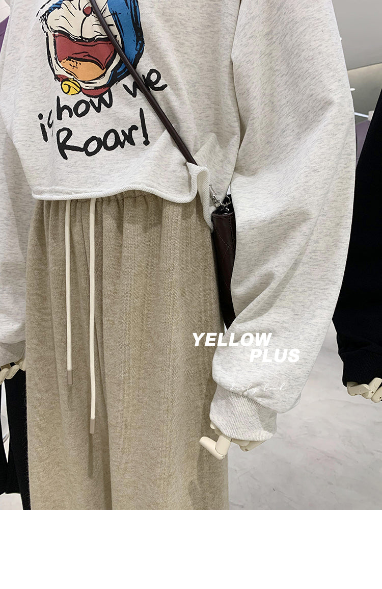 【tops】ラウンドネック長袖パーカーG23915