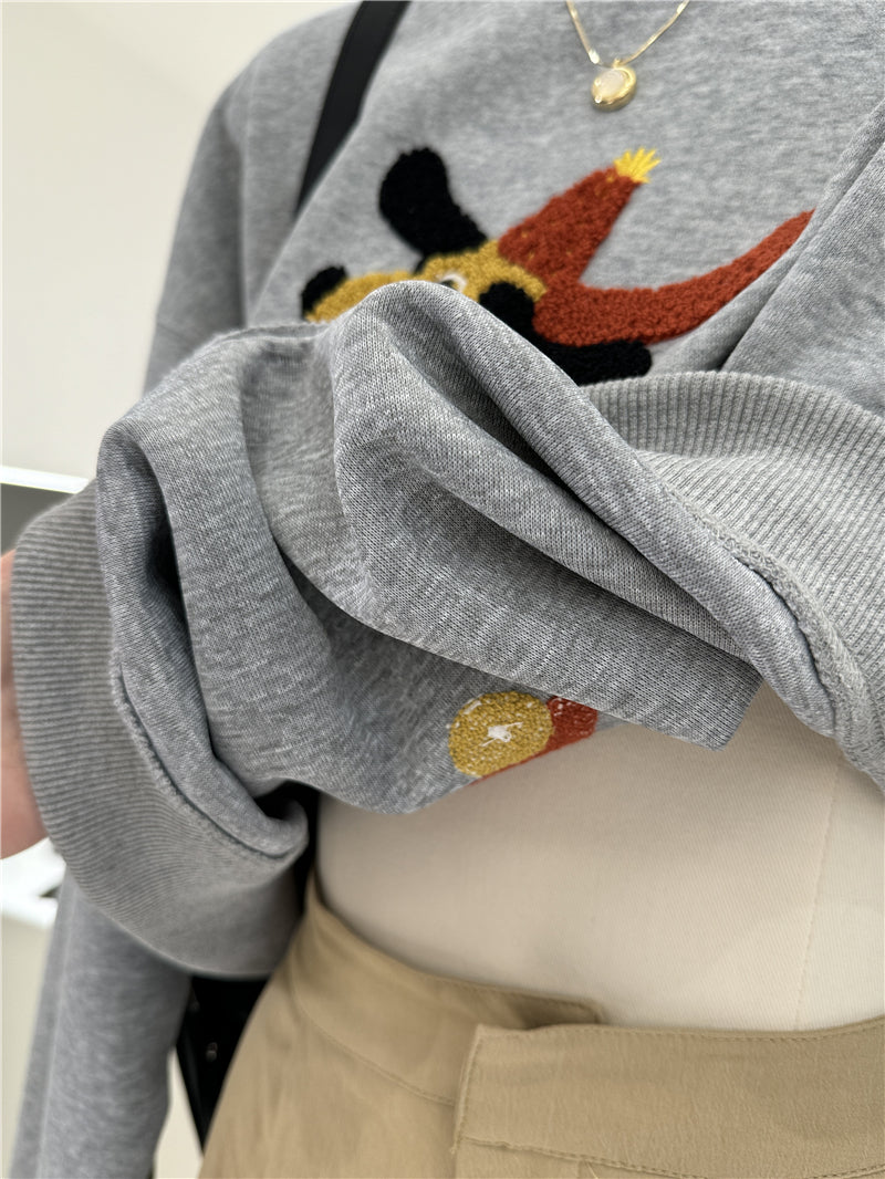 【tops】ラウンドネックパーカーG23918