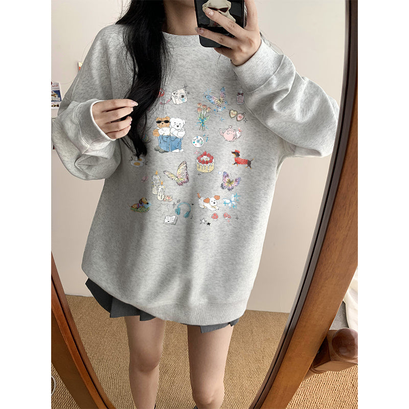 【tops】ゆったり春秋長袖パーカーG23922