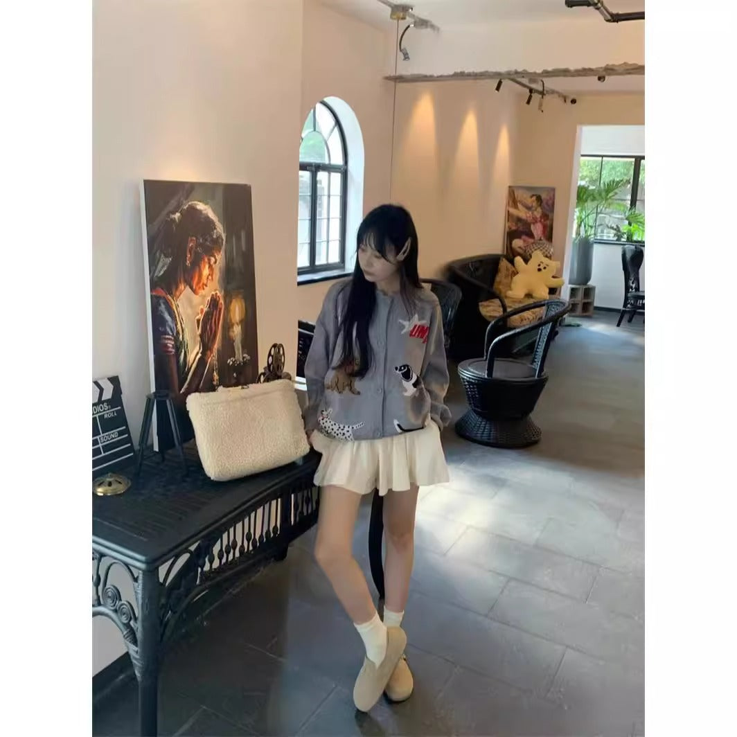 【outer】ゆったりニットカーディガンG24021