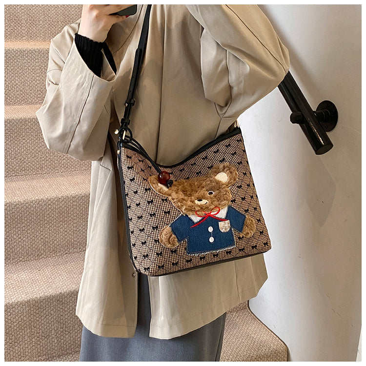 【小物】大人可愛い大容量ショルダーバッグG24058