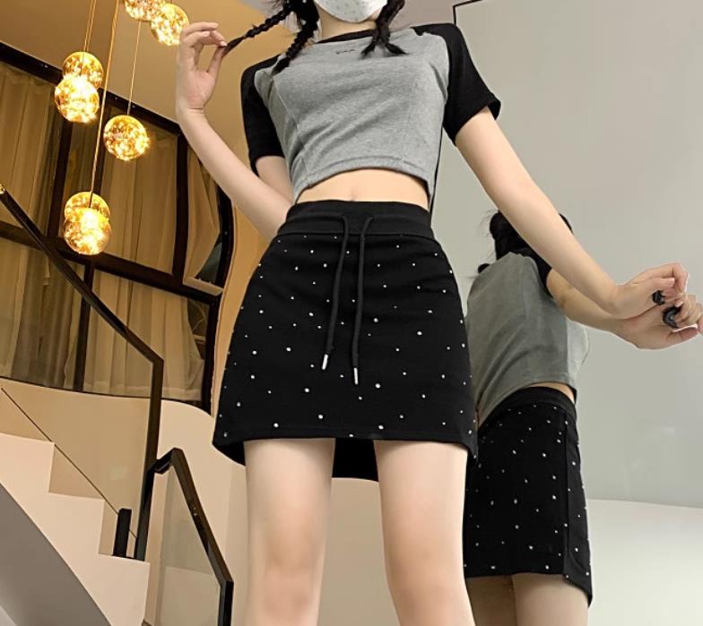 【bottoms】キラキラタイトスカートF8297