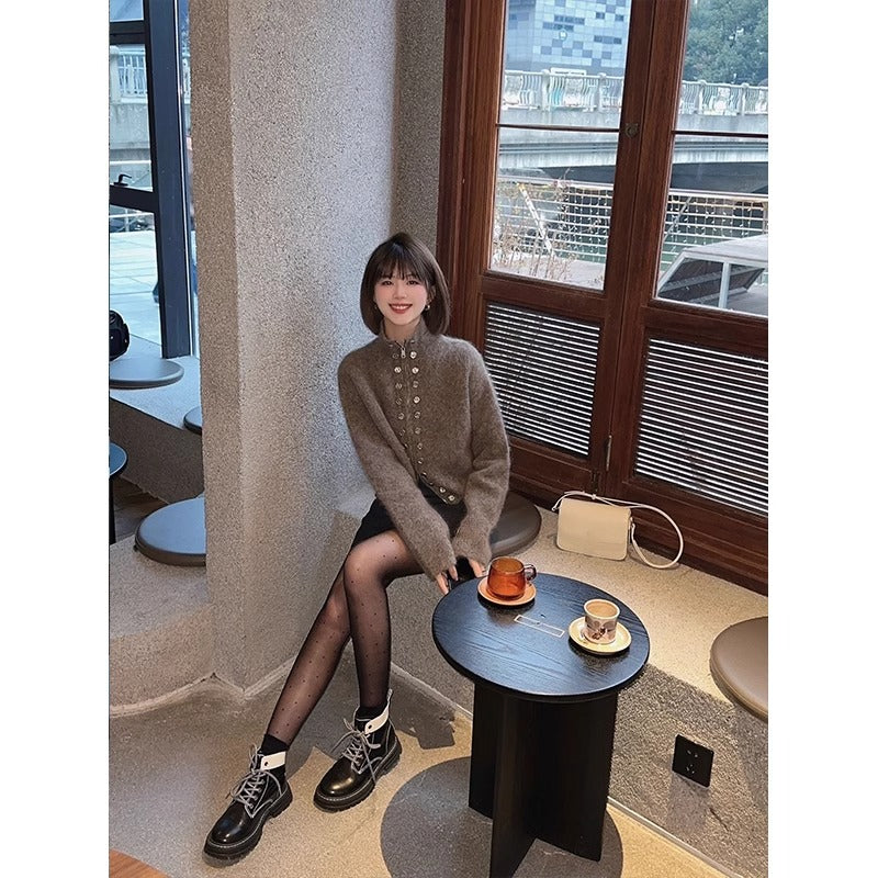 【outer】ニットカーディガンG24147