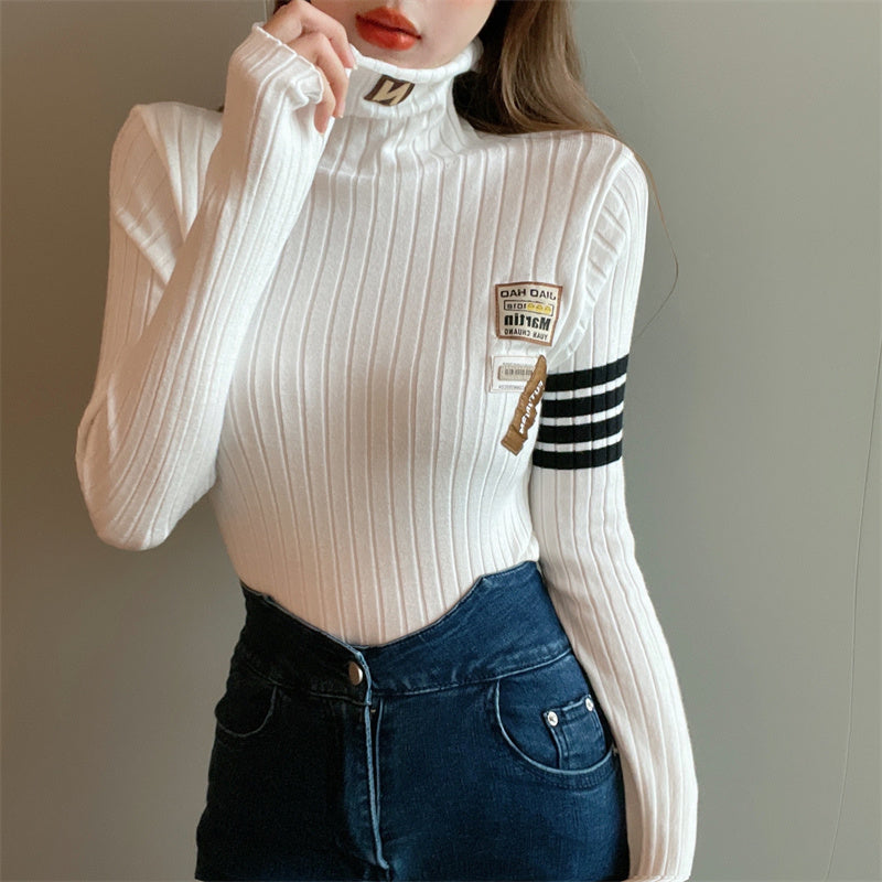 【tops】ハイネックニットセーターG24161