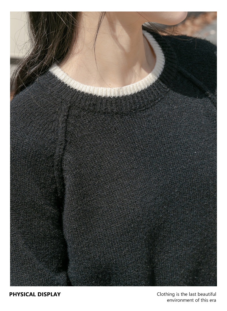 【tops】ゆったりニットセーターG24166