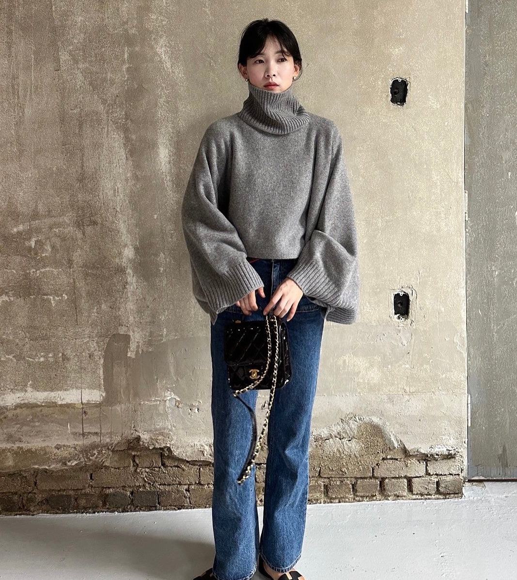 【tops】ドルマンスリーブニットセーターG24169