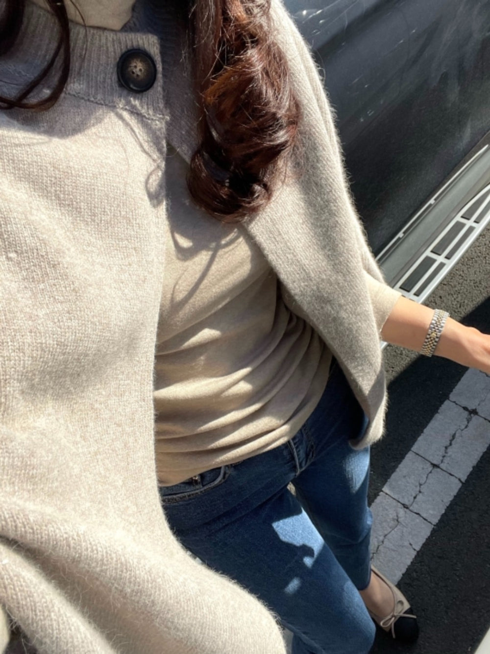 【outer】秋冬ニットケープコートG24177