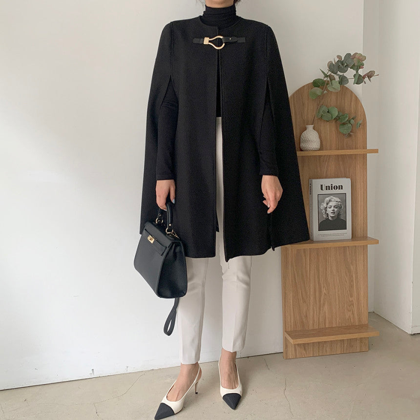 【outer】秋冬ラシャ生地ケープアウターG24180