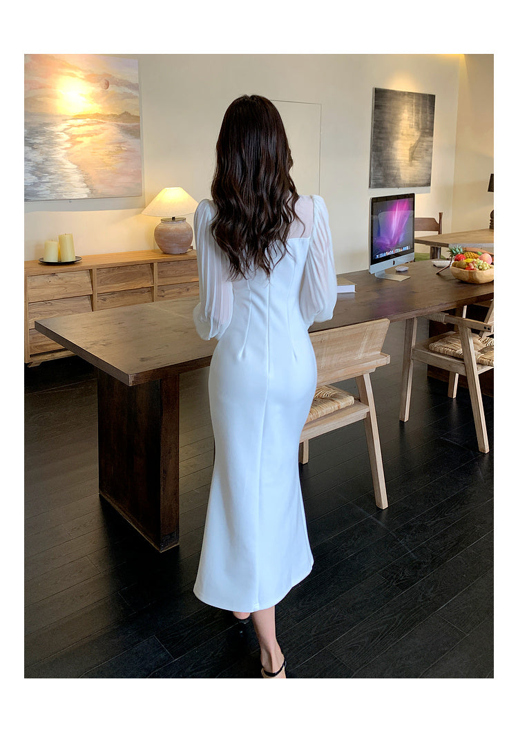 【dress】高級感体型カバーワンピースG24192