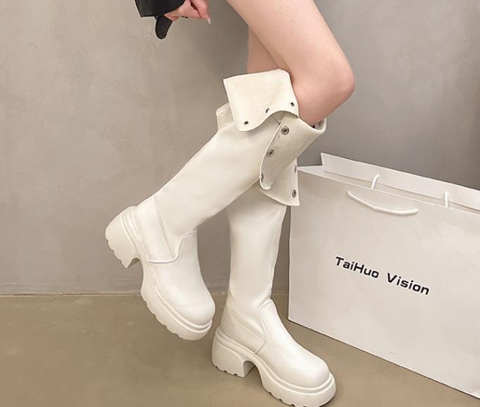 【shoes】3色厚底ブーツF8359