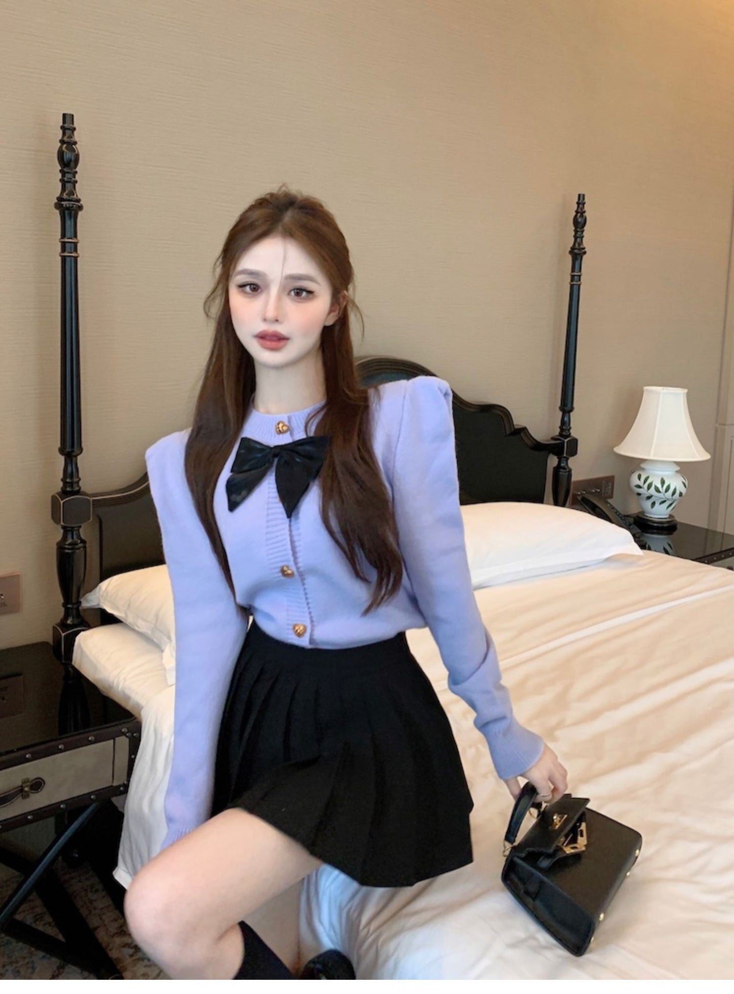 【tops】パフスリーブニットセーターG24328