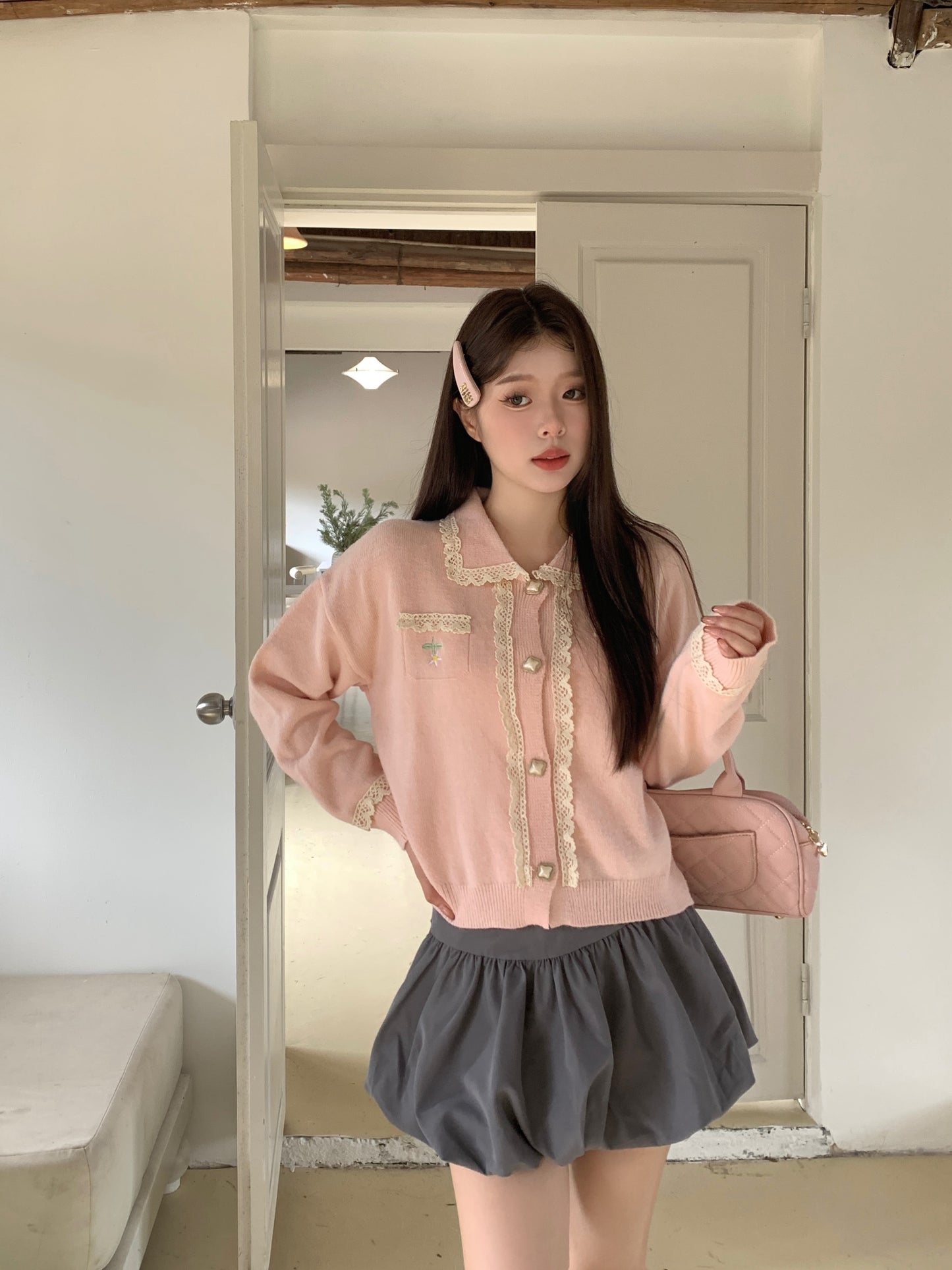 【outer】ゆったりニットカーディガンG24336