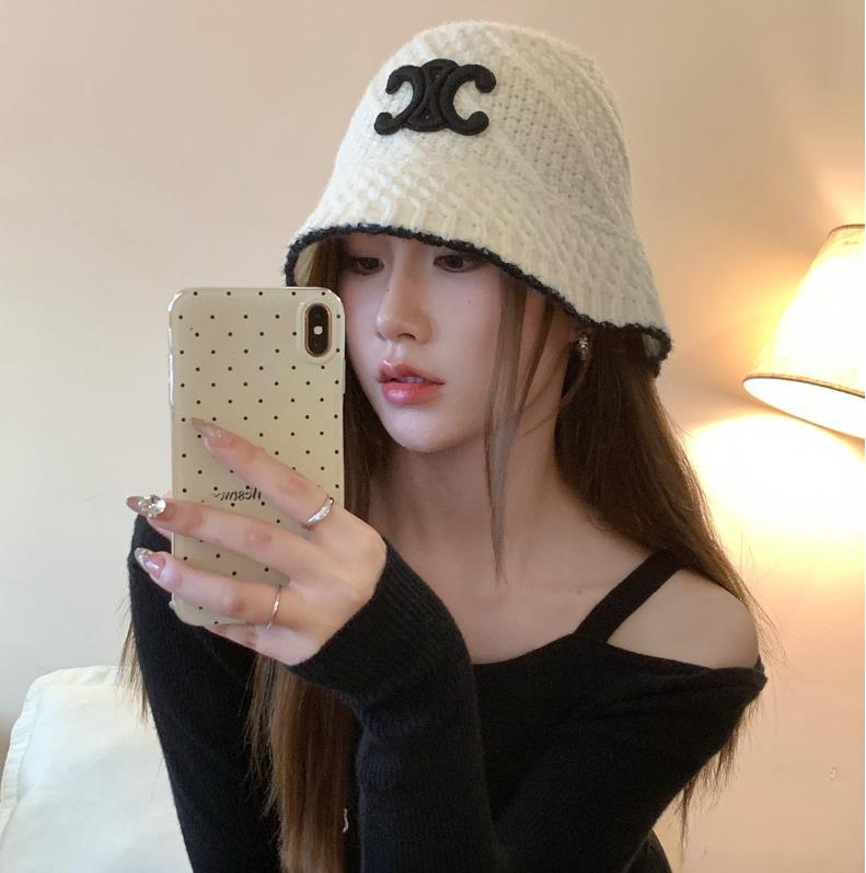 【小物】2色秋冬ニットサファリハットF8395