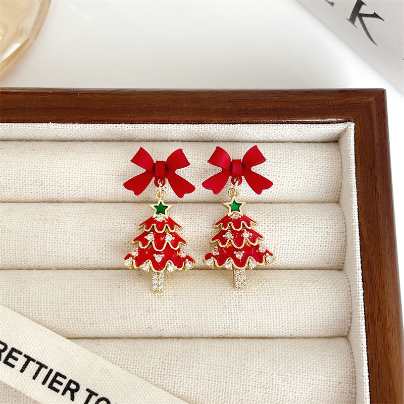 【小物】クリスマスピアスアクセサリーG24406