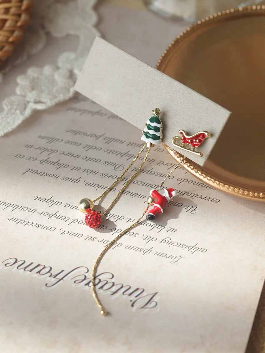 【小物】クリスマスピアスアクセサリーG24408
