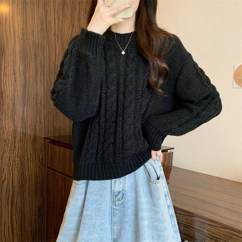 【tops】ゆったり長袖ニットセーターG24445