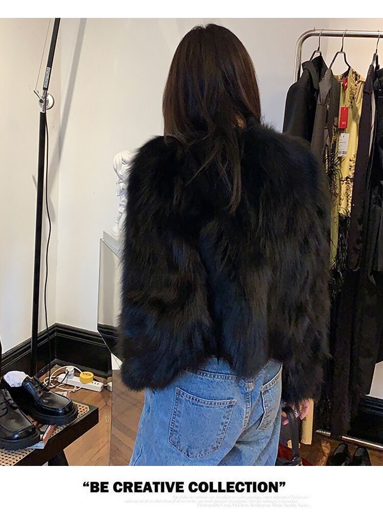 【outer】ファー秋冬厚手アウターコートG24458