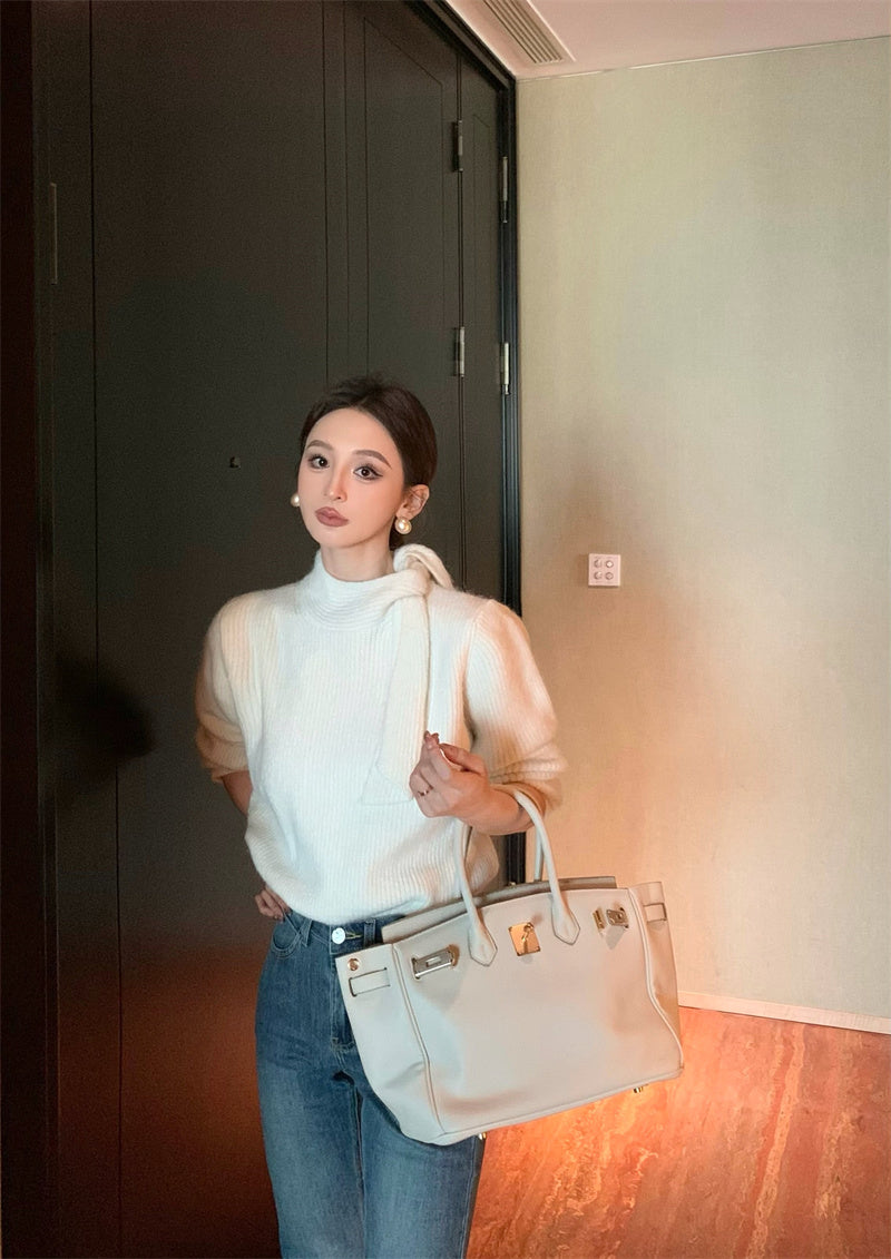 【tops】秋冬ゆったりニットセーターG24466