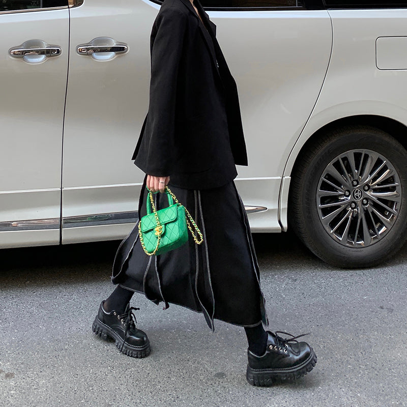 【bottoms】切り替えAラインスカートG24469