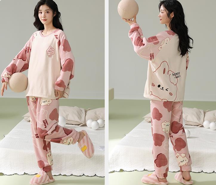 【ホーム・生活】カップルパジャマ上下セットルームウェアF8424