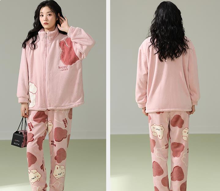 【ホーム・生活】カップルパジャマ上下セットルームウェアF8426