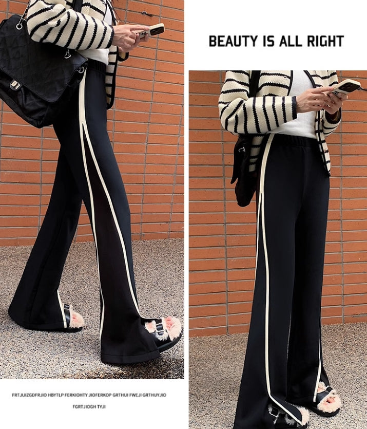 【bottoms】スリットラッパズボンG24512