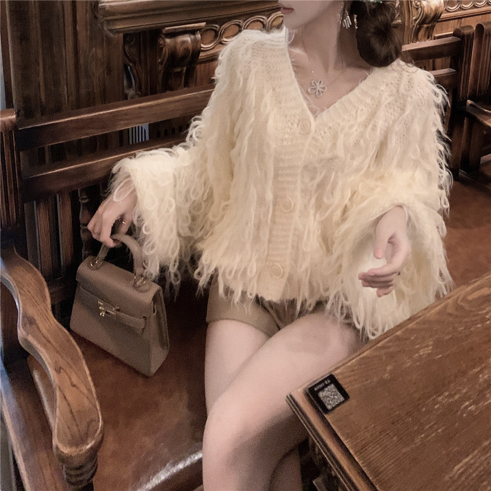 【tops】VネックニットセーターG24527