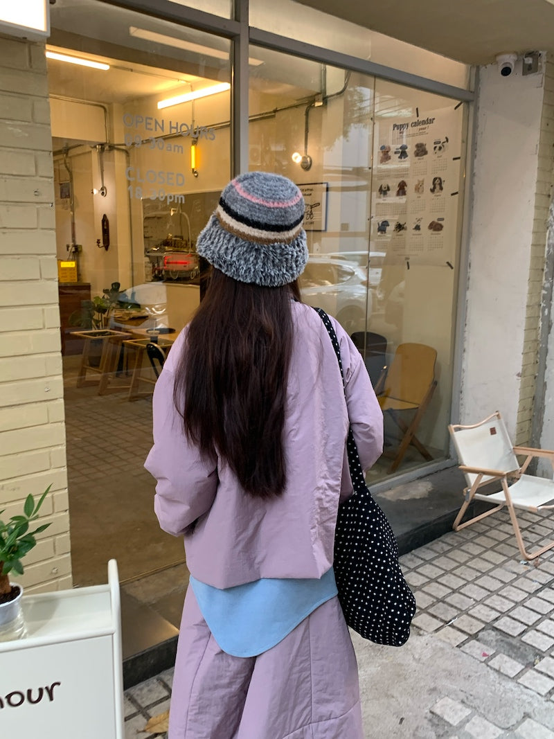 【set】スカーフ付きコート+スカート秋冬2点セットG24586