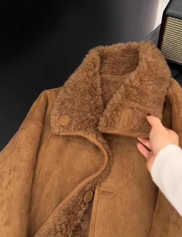 【outer】秋冬ファーショート丈コートG24593