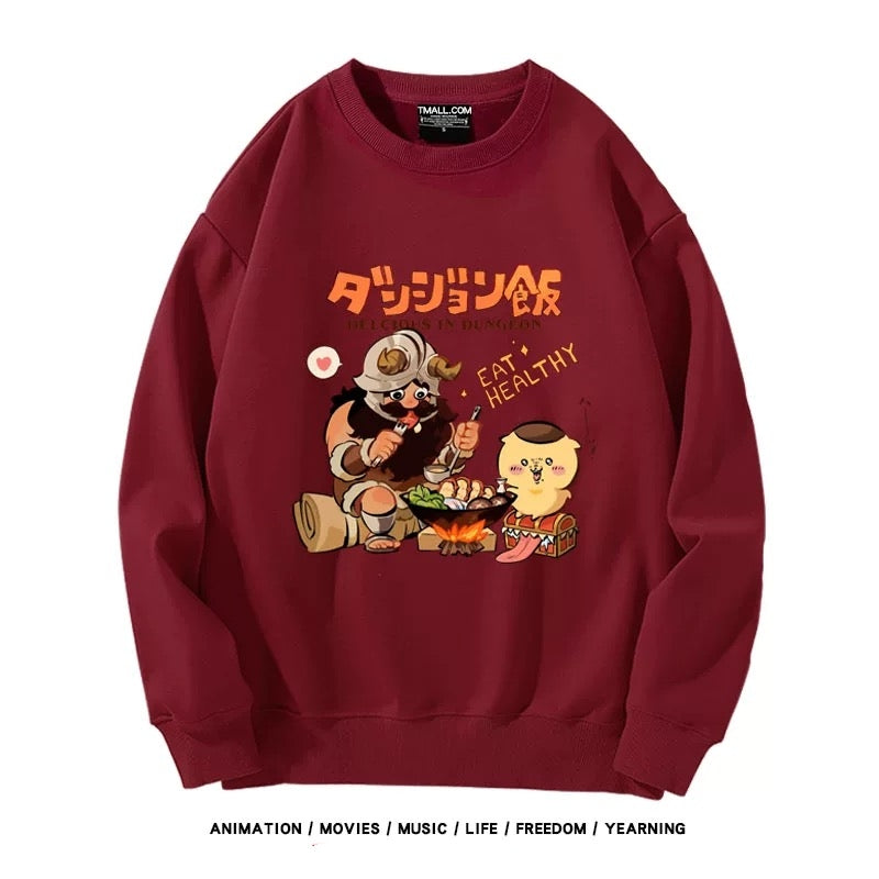 【tops】chiikawaプリントプルオーバー( 男女兼用)K0164