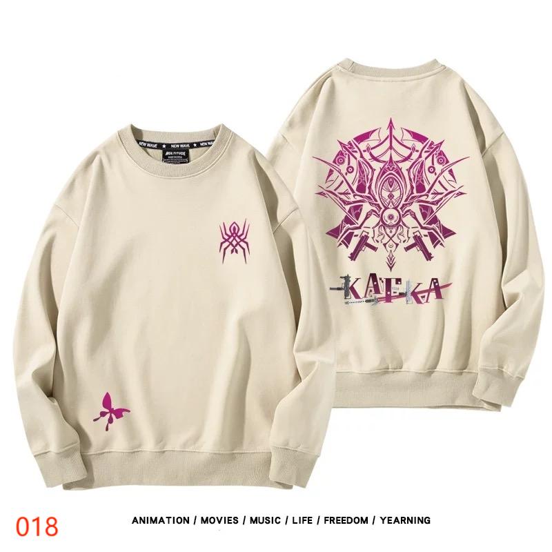 【tops】崩壊カフカプリントパーカー( 男女兼用)K0170