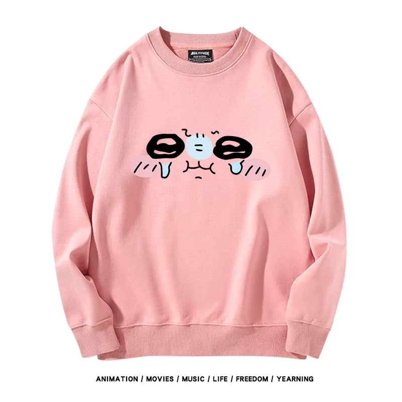 【tops】ちいかわプリントパーカー( 男女兼用)K0172