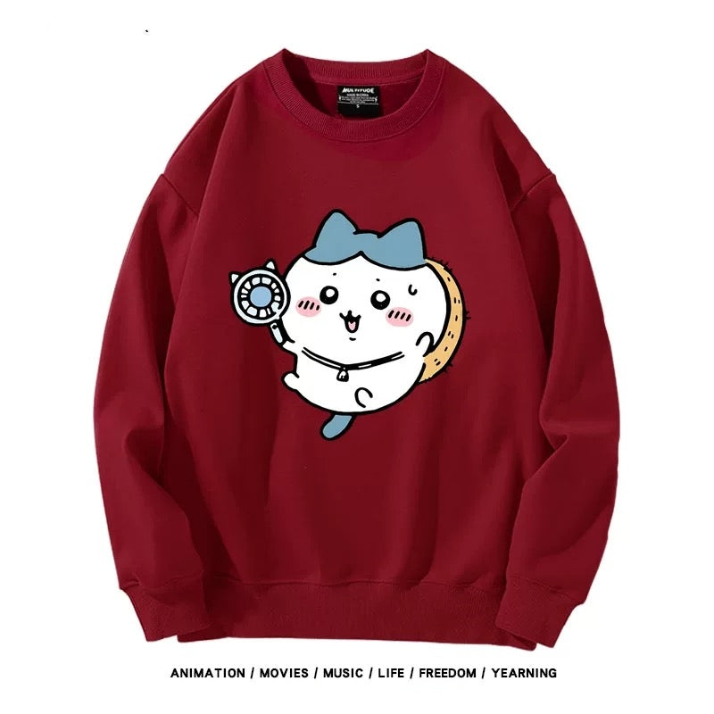 【tops】ちいかわプリントパーカー( 男女兼用)K0177