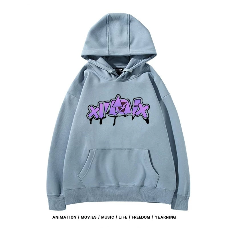 【tops】崩壊-銀狼 プリントパーカー( 男女兼用)K0181