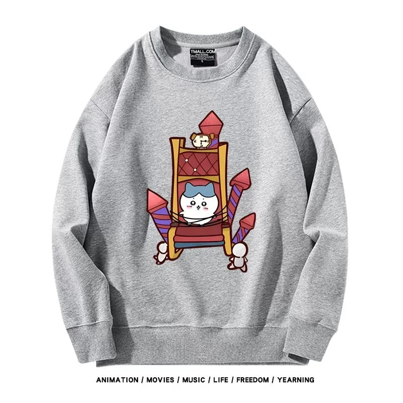 【tops】chiikawaプリントプルオーバー( 男女兼用)K0197