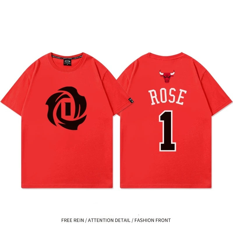 【tops】Derrick RoseプリントTシャツ K0232