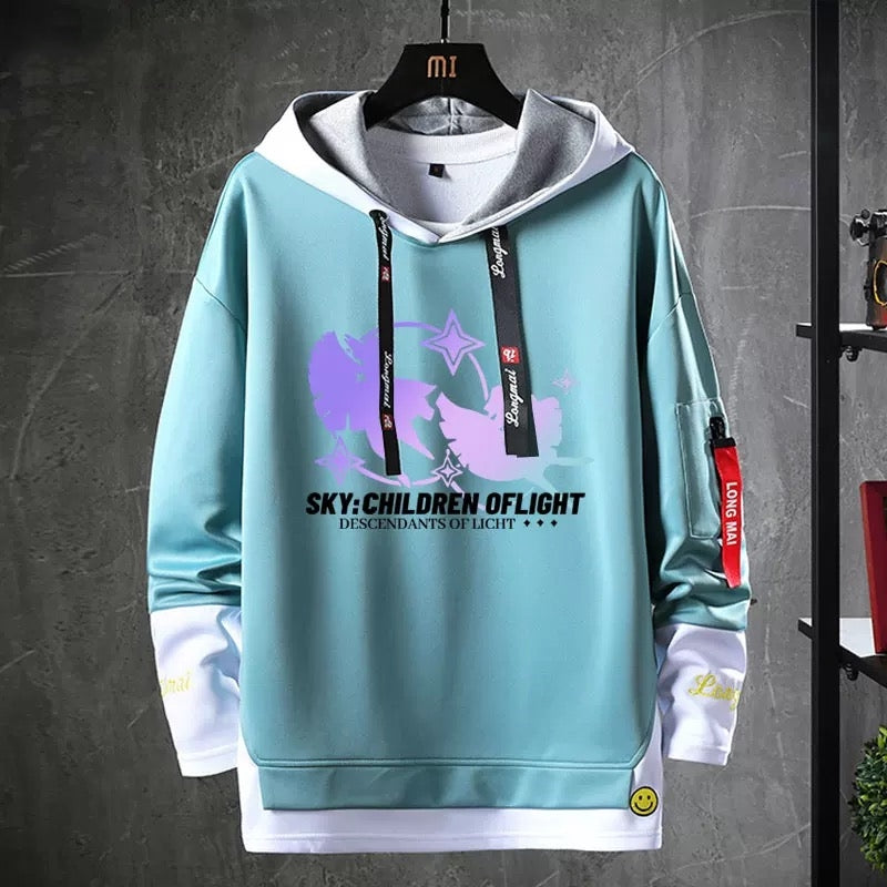 【tops】『Sky 星を紡ぐ子どもたち』プリントパーカー( 男女兼用)K0236